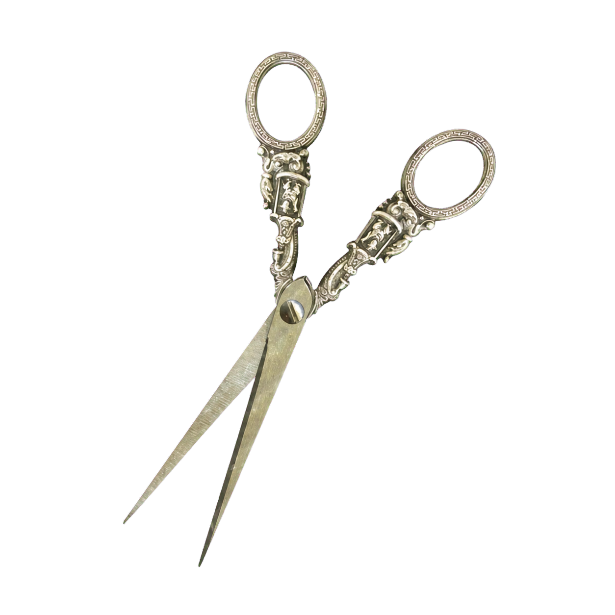 Ornate antique embroidery scissors